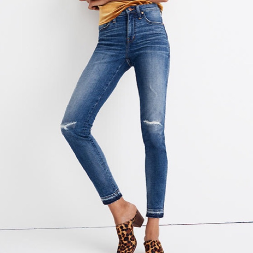 Madewell 9” Mid Rise Skinny Jeans in York Wash
